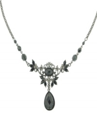 Effortless elegance. A beautiful pear-shaped briolette defines this dramatic drop necklace from 2028. Adorned with glittering Czech glass accents, it's made in mixed metal. Approximate length: 16 inches + 3-inch extender. Approximate drop: 2 inches. Effortless elegance. A beautiful pear-shaped briolette defines this dramatic drop necklace from 2028. Adorned with glittering Czech glass accents, it's made in mixed metal. Approximate length: 16 inches + 3-inch extender. Approximate drop: 2 inches.