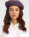 A slouchy, layered-look beret is crafted in softly spun wool with adjustable inner band for a snug fit.WoolAdjustable inner bandPindot linedHand washImported
