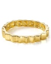 Spike it rich with this Kenneth Jay Lane bangle, cast in 22-karat gold plated metal.