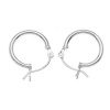 Sterling Silver Small Tube Hoop Earrings - Earring Hoops 14mm (1 Pair)