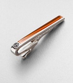 A stylish sartorial finish in sterling silver and tiger's eye.Sterling silverTiger's eyeAbout 2 longImported