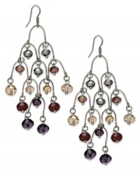 Feeling lucky? These horseshoe chandelier drop earrings from c.A.K.e. by Ali Khan are on your side. Crafted from silver tone mixed metal. Approximate drop: 3 inches. Feeling lucky? These horseshoe chandelier drop earrings from c.A.K.e. by Ali Khan are on your side. Crafted from silver tone mixed metal. Approximate drop: 3 inches.