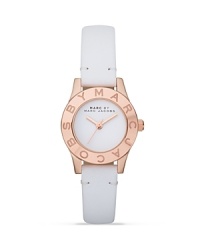 Crafted of rose gold plate with quartz movement, this watch from MARC BY MARC JACOBS is a perfect fusion of and flair and function. Slip it on to add playful polish to your daytime uniform. Crafted of rose gold plate with quartz movement, this watch from MARC BY MARC JACOBS is a perfect fusion of and flair and function. Slip it on to add playful polish to your daytime uniform.