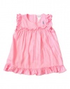 Polo Ralph Lauren Layette Ruffle Sleeve Striped Dress Baby Girl 3 Months Pink