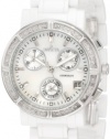 Invicta Women's 0727 Ceramic Chronograph Diamond Accented Mother of Pearl Ceramic Watch