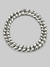 From the Cordelia Collection. Bold and sophisticated, ultra chunky links of sterling silver with a cable link clasp. Sterling silver Length, about 17½ Hinged link clasp Imported From the Cordelia Collection. Bold and sophisticated, ultra chunky links of sterling silver with a cable link clasp. Sterling silver Length, about 17½ Hinged link clasp Imported