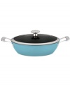 The benefits of being a lightweight-introducing famed chef Mario Batali's impossibly light cast iron braiser, a nonstick ceramic-based vessel that heats up evenly and quickly, reduces hot spots that burn food and works wonders on all cooktops. The ideal shape for everyday use and creating masterful meals all in one place. Limited lifetime warranty.