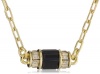Judith Leiber Jewelry Baguette Swarovski Crystal Jet Necklace