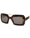 Marc Jacobs Shield Sunglasses 147/S/0LIN/LV/54/: Brown Silver/Smoke