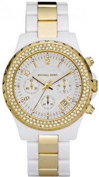 Michael Kors Gold-tone Stainless Steel and White Acetate Bracelet Ladies Watch MK5355 Michael Kors Gold-tone Stainless Steel and White Acetate Bracelet Ladies Watch MK5355
