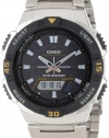 Casio Men's AQS800WD-1EV Slim Solar Multi-Function Analog-Digital Watch