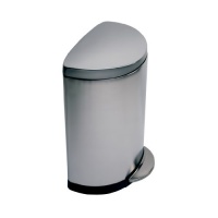 simplehuman Semi-Round Step Trash Can, Fingerprint-Proof Brushed Stainless Steel, 50 Liters /13 Gallons simplehuman Semi-Round Step Trash Can, Fingerprint-Proof Brushed Stainless Steel, 50 Liters /13 Gallons