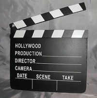 Hollywood Director's Film Movie Slateboard Clapper Hollywood Director's Film Movie Slateboard Clapper