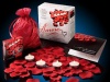 Valentine Amore Romantic Gift Set - Bed of Roses Scented floating silk rose petals and tealight candles