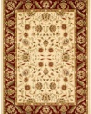 Area Rug 6x9 Rectangle Traditional Creme - Red Color - Safavieh Lyndhurst Rug from RugPal