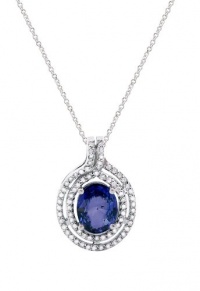 Effy Jewlery Gemma Ceylon Sapphire and Diamond Pendant, 2.18 TCW Effy Jewlery Gemma Ceylon Sapphire and Diamond Pendant, 2.18 TCW