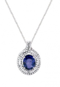 Effy Jewlery Gemma Ceylon Sapphire and Diamond Pendant, 2.18 TCW