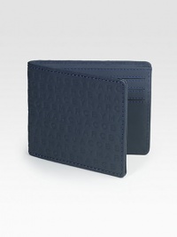 A slim, sporty essential with signature logo detail.One billfold compartmentSix credit card slotsLeather4W x 3HImported A slim, sporty essential with signature logo detail.One billfold compartmentSix credit card slotsLeather4W x 3HImported