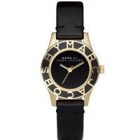 New MARC by MARC JACOBS MBM1159 Women's Mini Blade Black Dial Black Leather Band Gold Tone Stainless Steel Watch New MARC by MARC JACOBS MBM1159 Women's Mini Blade Black Dial Black Leather Band Gold Tone Stainless Steel Watch