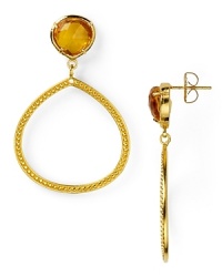 Roll with the stones. In faceted citrine, this pair of teardrop earrings from Coralia Leets adds sparkle to every day attire, or a festive flourish to evening looks. Roll with the stones. In faceted citrine, this pair of teardrop earrings from Coralia Leets adds sparkle to every day attire, or a festive flourish to evening looks.