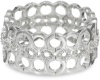 Nine West Linked In Silver-Tone Crystal Stretch Bracelet