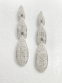 A lengthy design featuring a multiple arrow drop encrusted in pavé crystals. CrystalsRhodium-plated brassLength, about 2Post backImported A lengthy design featuring a multiple arrow drop encrusted in pavé crystals. CrystalsRhodium-plated brassLength, about 2Post backImported
