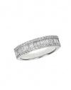 Effy Jewlery 14K White Gold Diamond Ring, .85 TCW Ring size 7