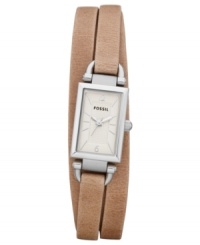 A natural choice for everyday wear, this casual watch from Fossil's Delany collection boasts rich leather in a wrapping silhouette. A natural choice for everyday wear, this casual watch from Fossil's Delany collection boasts rich leather in a wrapping silhouette.