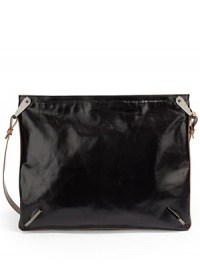 THE LOOKContrast leather shoulder srapLogo-embossed hardware on the cornersContrast pipingTop zip closureTwo inside open pocketsOne inside zip pocketInside logo detailTHE MEASUREMENTShoulder strap, 19 dropRemovable crossbody strap, 17 drop20W X 15H X ¼DTHE MATERIALLeatherFully linedORIGINMade in Italy THE LOOKContrast leather shoulder srapLogo-embossed hardware on the cornersContrast pipingTop zip closureTwo inside open pocketsOne inside zip pocketInside logo detailTHE MEASUREMENTShoulder strap, 19 dropRemovable crossbody strap, 17 drop20W X 15H X ¼DTHE MATERIALLeatherFully linedORIGINMade in Italy