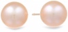 14k Yellow Gold 5x5.5mm AA Pink Freshwater Cultured Pearl Stud Earrings