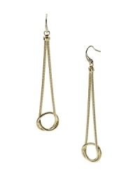 Simple glamor is a hallmark of the MICHAEL Michael Kors brand. Make the look yours with this pair of dangly drop earrings in gold-plated metal. Simple glamor is a hallmark of the MICHAEL Michael Kors brand. Make the look yours with this pair of dangly drop earrings in gold-plated metal.