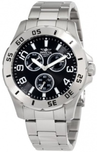 Invicta Men's 1442 Black Dial Stainless-Steel Watch Invicta Men's 1442 Black Dial Stainless-Steel Watch