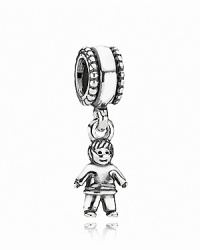 This sweet little boy charm adds instant movement to your PANDORA bracelet. This sweet little boy charm adds instant movement to your PANDORA bracelet.