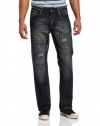 Marc Ecko Cut & Sew Men's Straight Exchange Wash, Blue, 40