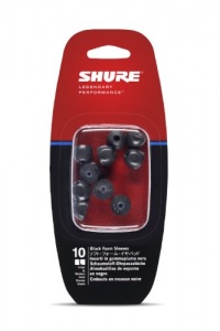 Shure EABKF1-10L Large Foam Sleeves (10 Included/5 Pair) for E3c, E4c, E5c, E500PTH, i3c, i4c & SE Earphones (Black) Shure EABKF1-10L Large Foam Sleeves (10 Included/5 Pair) for E3c, E4c, E5c, E500PTH, i3c, i4c & SE Earphones (Black)
