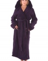 Women's Fleece Hooded Bathrobe