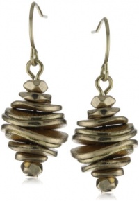 Kenneth Cole New York Gold-Tone Disk Stack Drop Earrings Kenneth Cole New York Gold-Tone Disk Stack Drop Earrings