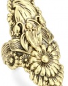 Lucky Brand Bohemian Gold-Tone Large Floral Ring, Size 7