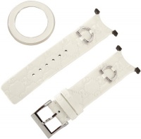 Gucci YFA50010 U-Play Kit Medium White Leather Watch Case Gucci YFA50010 U-Play Kit Medium White Leather Watch Case