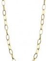 Kenneth Jay Lane 36 Satin Gold Small Link Necklace