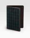 Made from the classic blackwatch tartan, the colors of a historic Scottish force, this bill holder is edged with boarskin embossed leather.Interior flap pocketThree card slotsCotton/leather3&qout;W x 4HImported