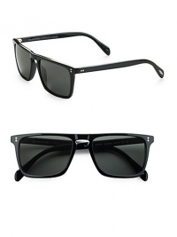 A timeless look handcrafted in lightweight, polished plastic with polarized lenses. Polarized lenses 100% UV protective Imported A timeless look handcrafted in lightweight, polished plastic with polarized lenses. Polarized lenses 100% UV protective Imported