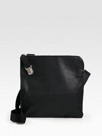 Compact design that's ideal for everyday travel, defines this compact shoulder bag of grained calfskin leather.Zip closureAdjustable shoulder strapbullet text here 12W x 13HMade in Switzerland Compact design that's ideal for everyday travel, defines this compact shoulder bag of grained calfskin leather.Zip closureAdjustable shoulder strapbullet text here 12W x 13HMade in Switzerland