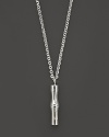 Sterling silver bamboo-inspired pendant necklace by Gucci.