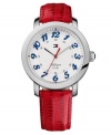 Slip on a touch of Americana with Tommy Hilfiger's classic red, white and blue watch.