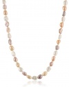 Multi-Color Pink Baroque Freshwater Cultured Pearl Endless Necklace, 50
