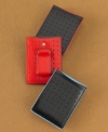 With a sleek style and a pop of color, this wallet from Will Snyder for J. Fold blends modern utility with modern art.