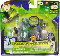 Ben 10 Alien Creation Chamber Mini Figure 2-Pack Diamondhead and Grey Matter Ben 10 Alien Creation Chamber Mini Figure 2-Pack Diamondhead and Grey Matter