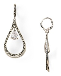 A teardrop shape and dazzling stone make these Judith Jack earrings jewel box heavyweights. A teardrop shape and dazzling stone make these Judith Jack earrings jewel box heavyweights.