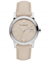 Contemporary masterpieces from the British fashion icons at Burberry. With smooth leather and an eye-catching check dial.